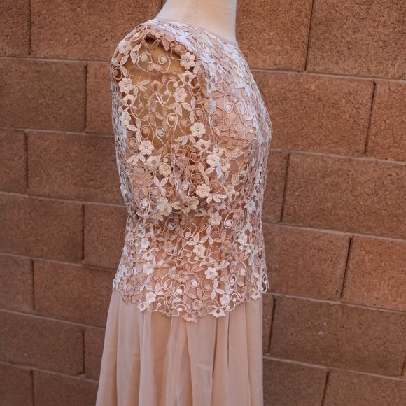 Women's Karen Miller Dress Lace Bodice & Chiffon Dress - Picture 5 of 16